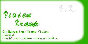 vivien kramp business card